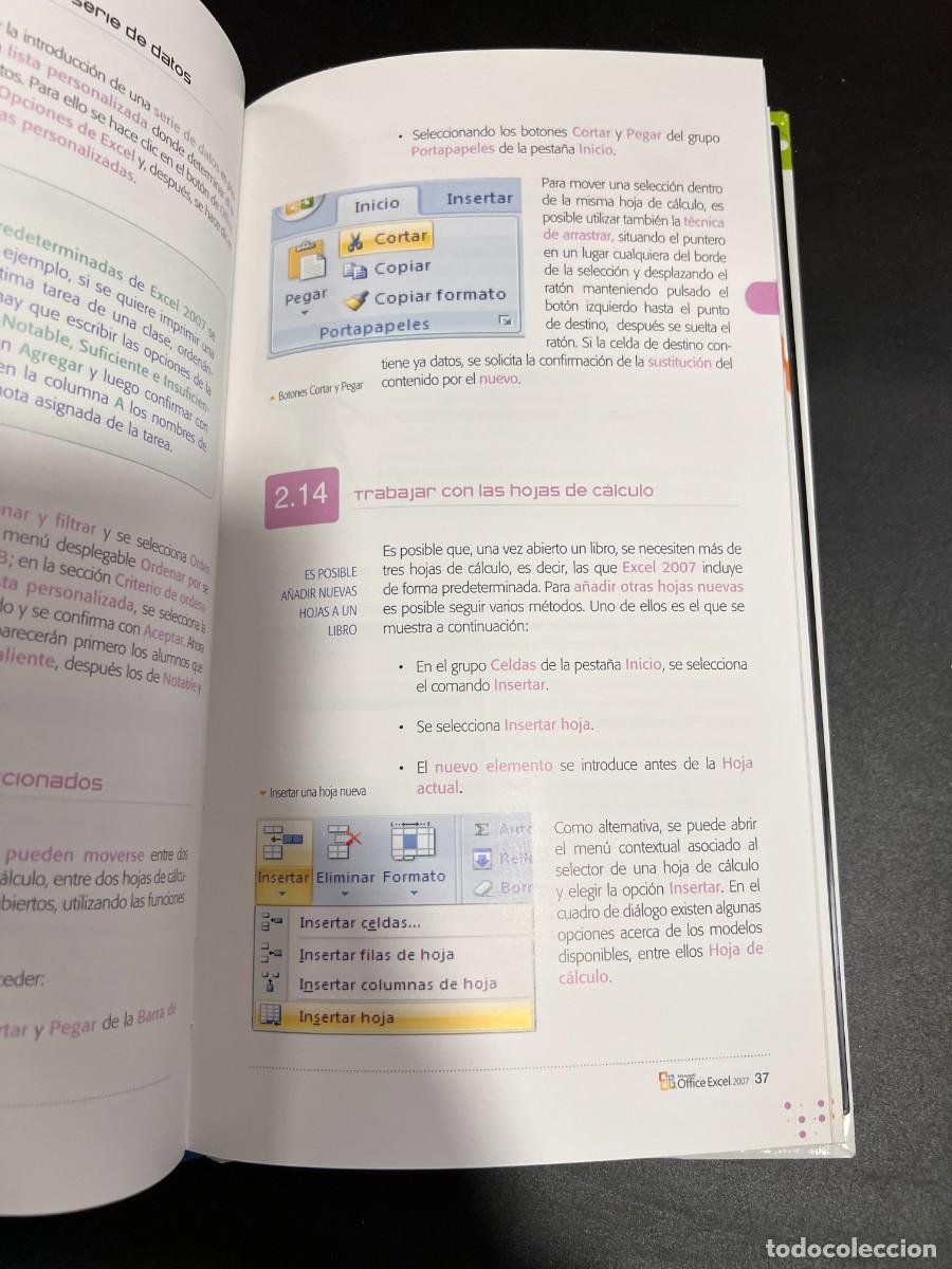 Libros de segunda mano: COMPUTER & WEB. INFORM&Aacute;TICA PARA TODOS. VOL. 03 - HOJAS DE C&Aacute;LCULO. OFFICE EXCEL 2007. DVD + 2 CDS - Foto 7