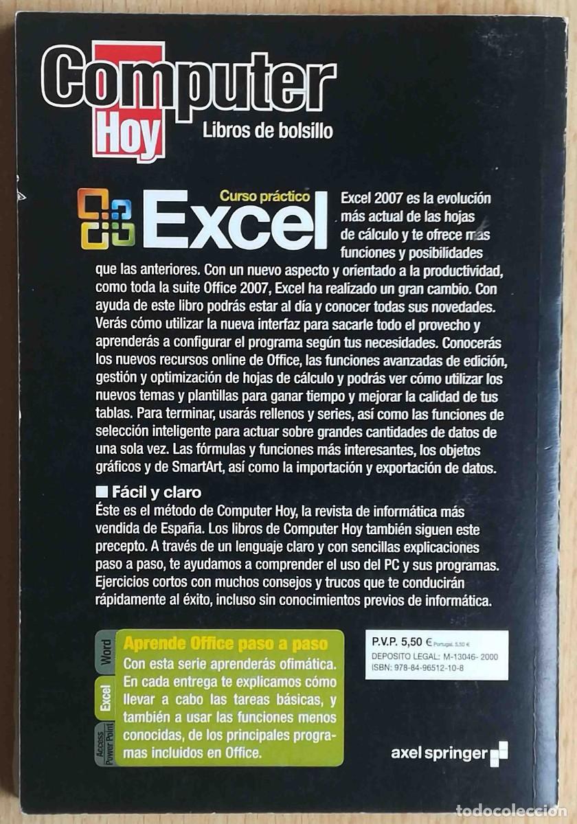 Libros de segunda mano: Curso pr&aacute;ctico Excel 2007 - Computer Hoy. - Foto 5