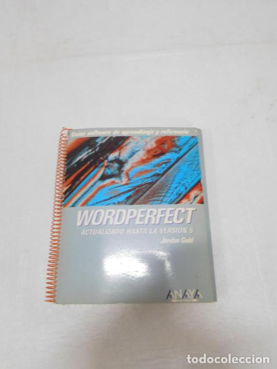 Libros de segunda mano: M69 Antiguo manual de aprendizaje del programa WordPerfect. Anaya. 1990. - Foto 1