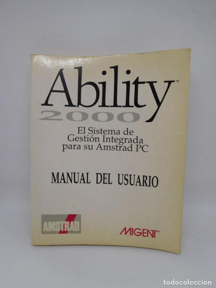 Libros de segunda mano: M69 Libro programa Ability 2000. Editor de textos. Amstrad. Manual del Usuario. A&ntilde;os 80. - Foto 1