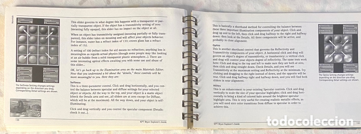 Libros de segunda mano: Dise&ntilde;o de mundos, KPT Bryce para Mac. Explorer Guide, Macintosh. Primera versi&oacute;n, 1994. - Foto 11