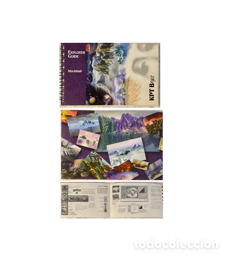 Libros de segunda mano: Dise&ntilde;o de mundos, KPT Bryce para Mac. Explorer Guide, Macintosh. Primera versi&oacute;n, 1994. - Foto 1