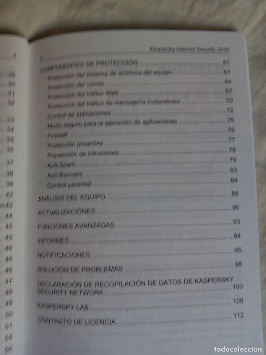 Libros de segunda mano: KASPERSKY INTERNET SECURITY 2010 / MANUAL + CD - Foto 5
