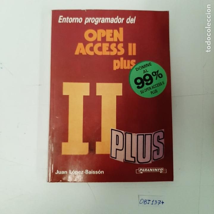 Libros de segunda mano: Entorno programador del open access II plus - Foto 1