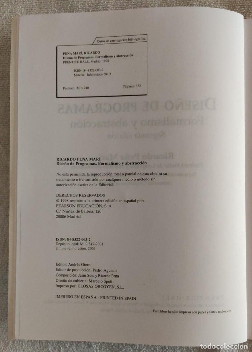 Libros de segunda mano: DISE&Ntilde;O DE PROGRAMAS. - Foto 5