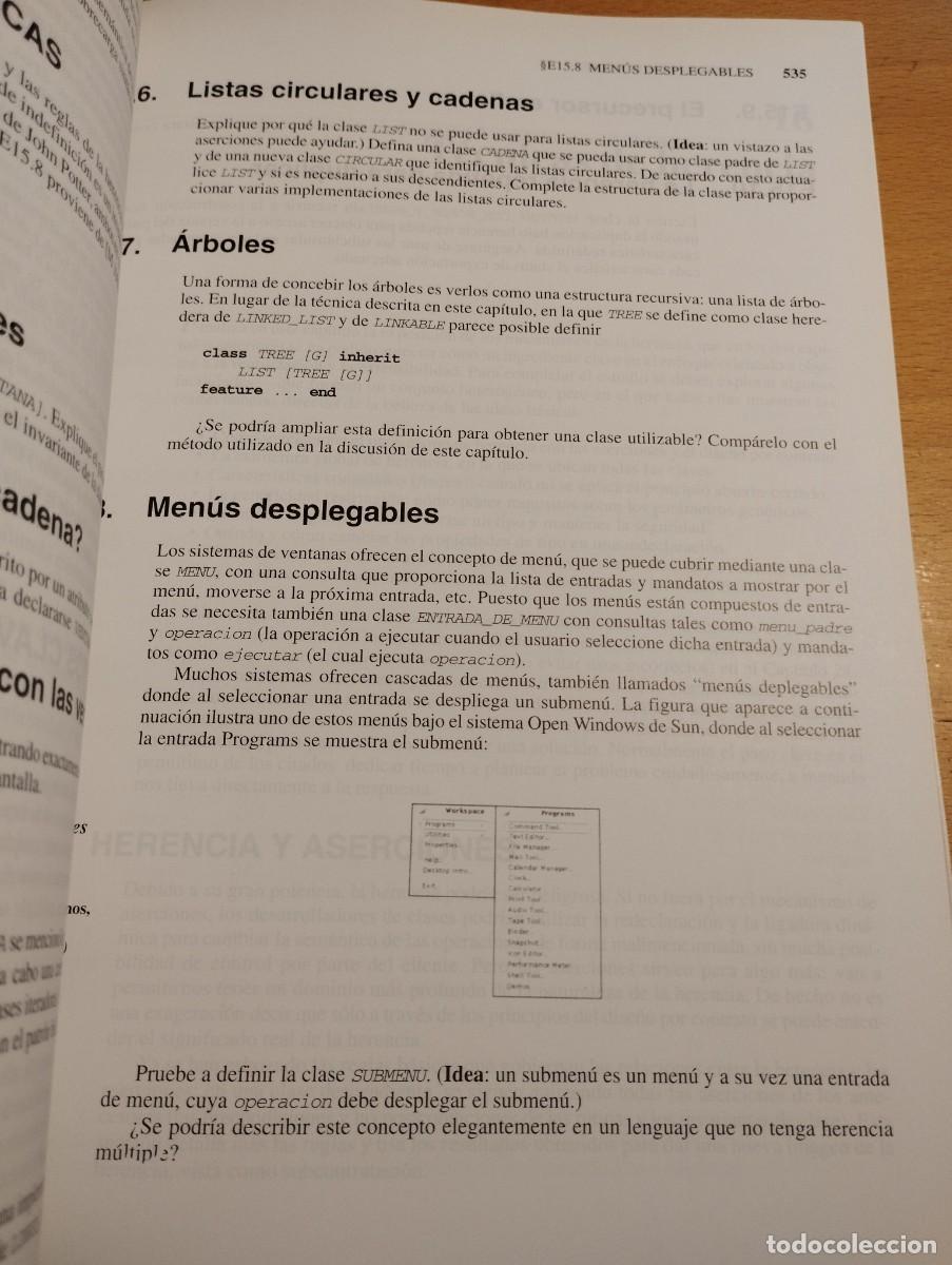 Libros de segunda mano: CONSTRUCCI&Oacute;N DE SOFTWARE ORIENTADO A OBJETOS (BERTRAND MEYER) NO INCLUYE CD - Foto 12