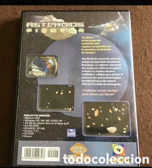 Libros de segunda mano: DISCO CD-ROM. ASTEROIDS-FIGHTER. Juego ARCADE - Foto 3