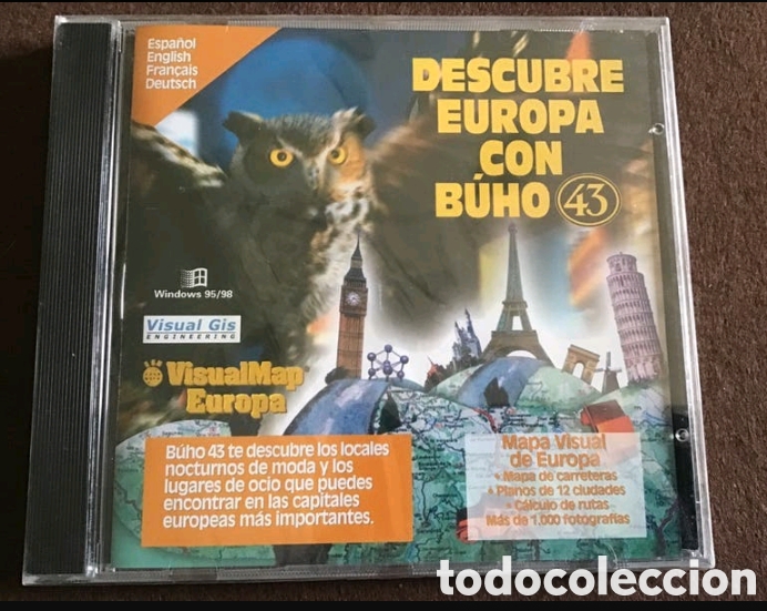 Libros de segunda mano: DISCO CD-ROM. DESCUBRE EUROPA con B&Uacute;HO43. VISUAL GIS - Foto 1