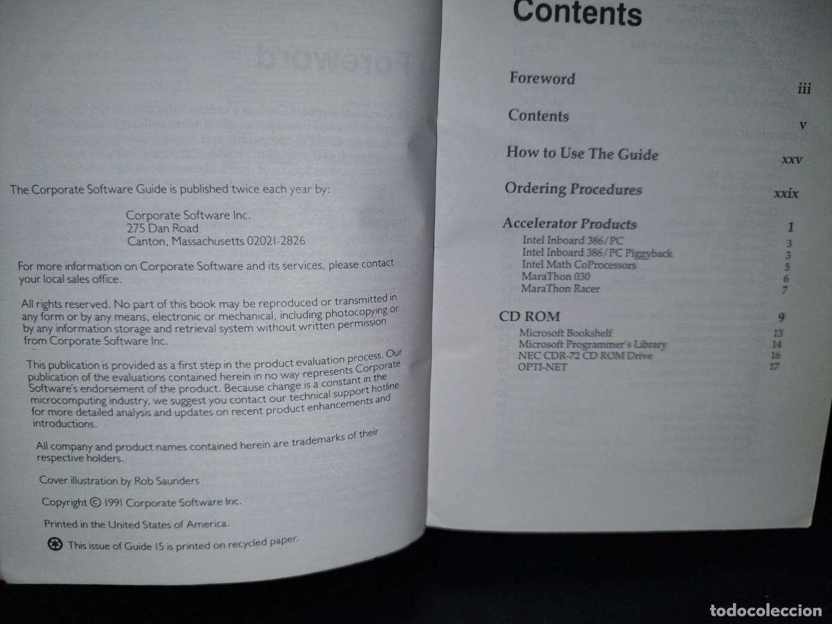 Libros de segunda mano: 54- THE CORPORATE SOFTWARE GUIDE. AN OBJECTIVE GUIDE TO PERSONAL COMPUTER PRODUCTS FOR THE INFORMATI - Foto 6