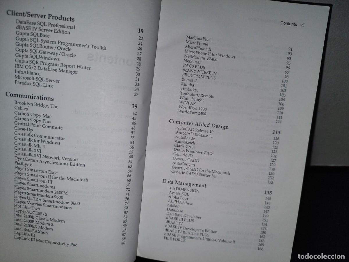 Libros de segunda mano: 54- THE CORPORATE SOFTWARE GUIDE. AN OBJECTIVE GUIDE TO PERSONAL COMPUTER PRODUCTS FOR THE INFORMATI - Foto 7