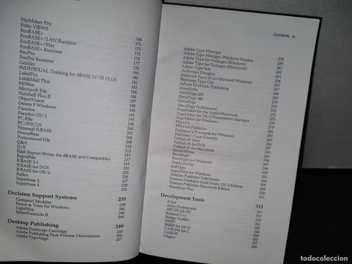 Libros de segunda mano: 54- THE CORPORATE SOFTWARE GUIDE. AN OBJECTIVE GUIDE TO PERSONAL COMPUTER PRODUCTS FOR THE INFORMATI - Foto 8