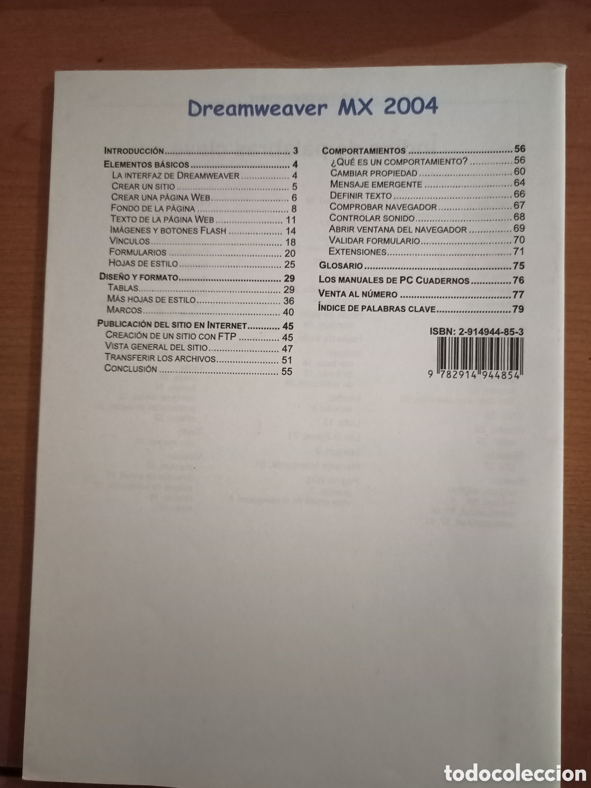 Libros de segunda mano: Pc cuadernos t&eacute;cnicos Dreamweaver MX 2004 - Foto 2