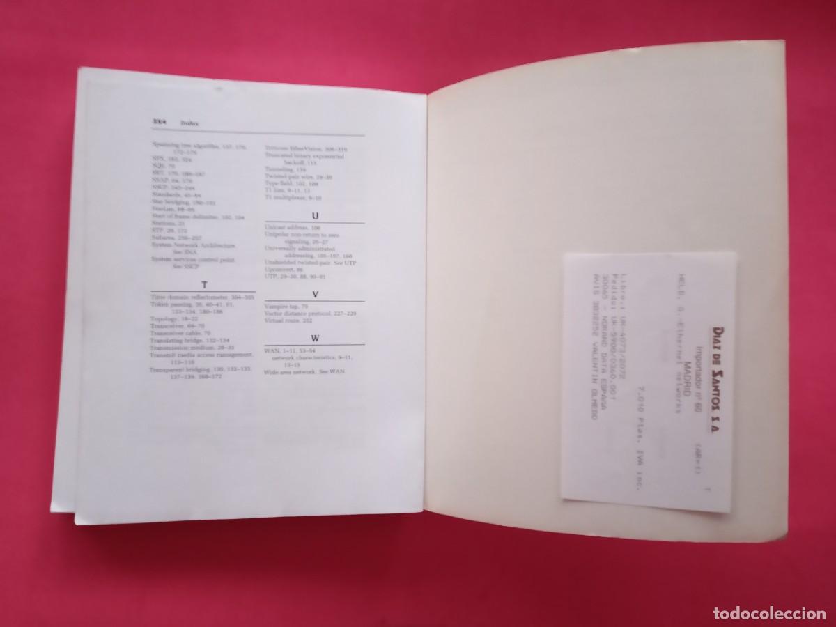 Libros de segunda mano: ETHERNET NETWORKS: DESIGN - IMPLEMENTATION - OPERATION - MANAGEMENT. GILBERT HELD. USA, 1994. - Foto 14