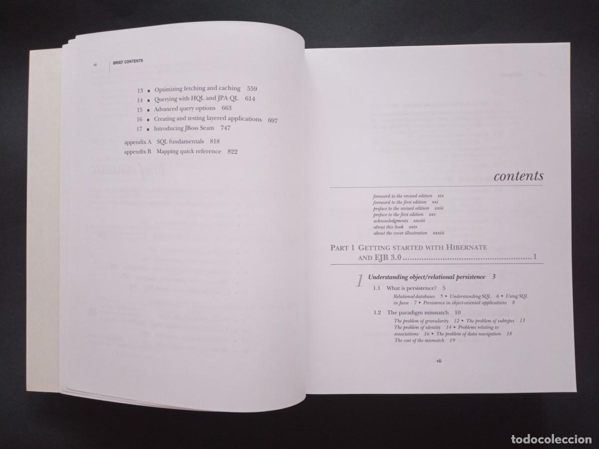 Libros de segunda mano: JAVA PERSISTENCE WITH HIBERNATE. CHRISTIAN BAUER - GAVIN KING. MANNING. REVISED EDITION, 2007. - Foto 10