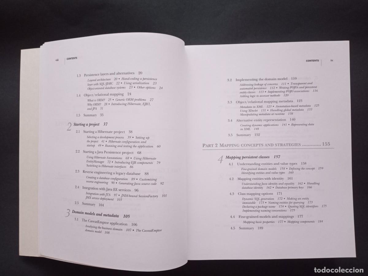 Libros de segunda mano: JAVA PERSISTENCE WITH HIBERNATE. CHRISTIAN BAUER - GAVIN KING. MANNING. REVISED EDITION, 2007. - Foto 11