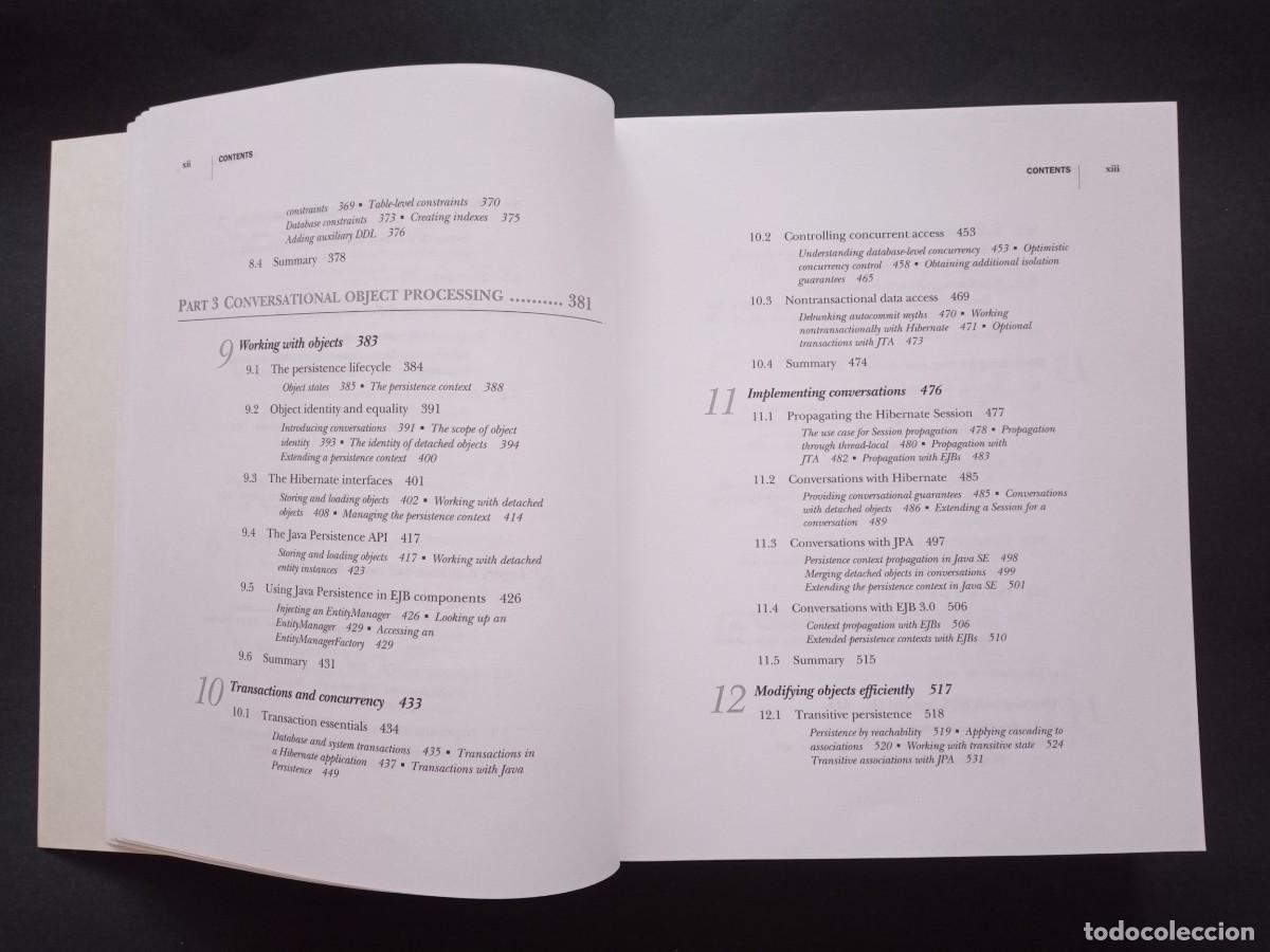 Libros de segunda mano: JAVA PERSISTENCE WITH HIBERNATE. CHRISTIAN BAUER - GAVIN KING. MANNING. REVISED EDITION, 2007. - Foto 13