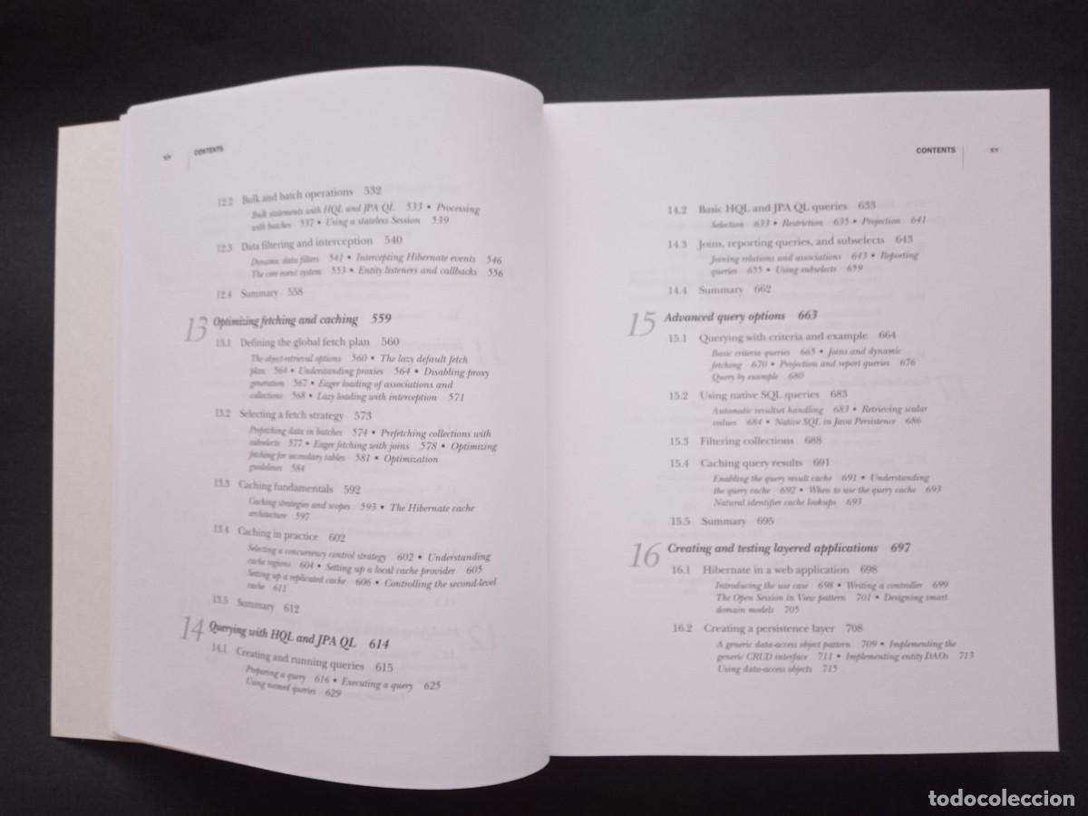 Libros de segunda mano: JAVA PERSISTENCE WITH HIBERNATE. CHRISTIAN BAUER - GAVIN KING. MANNING. REVISED EDITION, 2007. - Foto 14