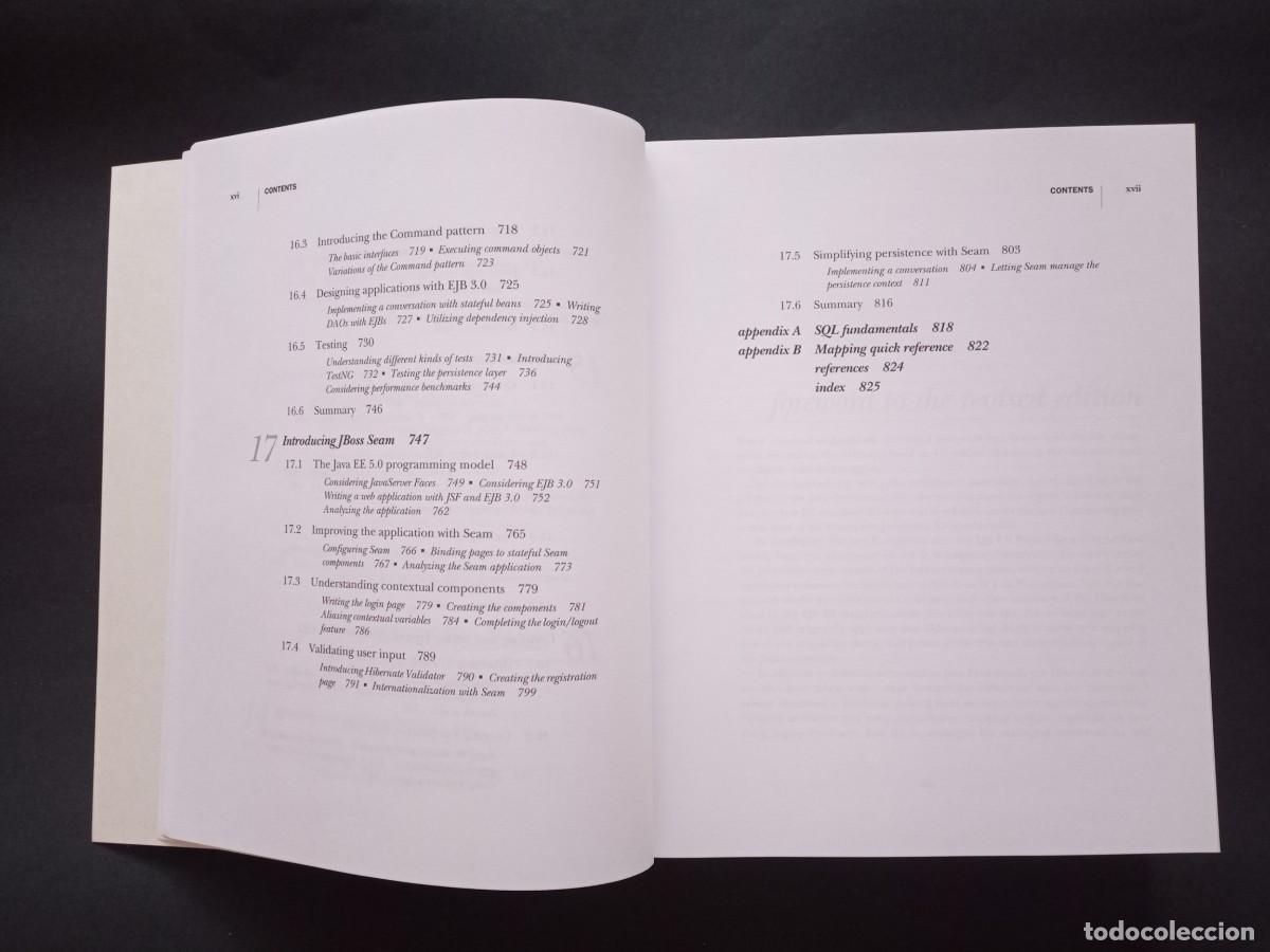 Libros de segunda mano: JAVA PERSISTENCE WITH HIBERNATE. CHRISTIAN BAUER - GAVIN KING. MANNING. REVISED EDITION, 2007. - Foto 15