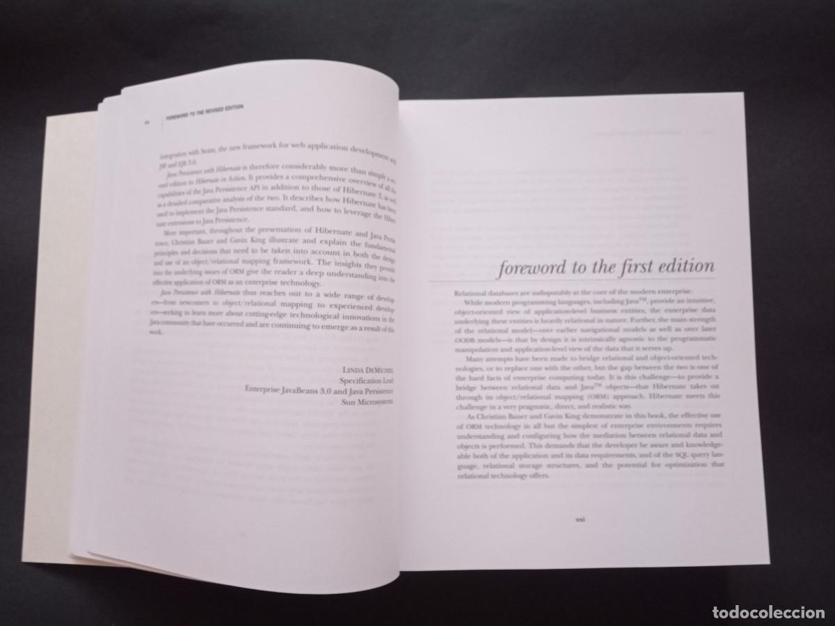 Libros de segunda mano: JAVA PERSISTENCE WITH HIBERNATE. CHRISTIAN BAUER - GAVIN KING. MANNING. REVISED EDITION, 2007. - Foto 16
