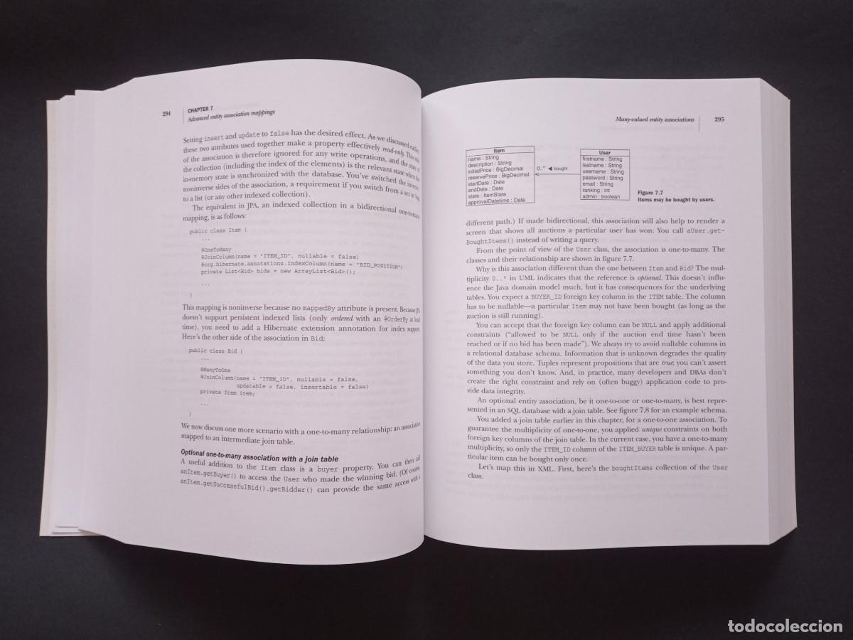 Libros de segunda mano: JAVA PERSISTENCE WITH HIBERNATE. CHRISTIAN BAUER - GAVIN KING. MANNING. REVISED EDITION, 2007. - Foto 19
