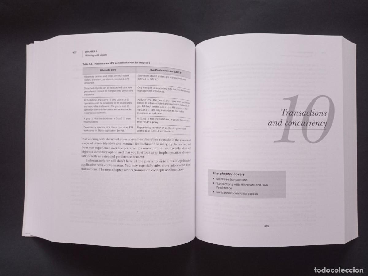 Libros de segunda mano: JAVA PERSISTENCE WITH HIBERNATE. CHRISTIAN BAUER - GAVIN KING. MANNING. REVISED EDITION, 2007. - Foto 20