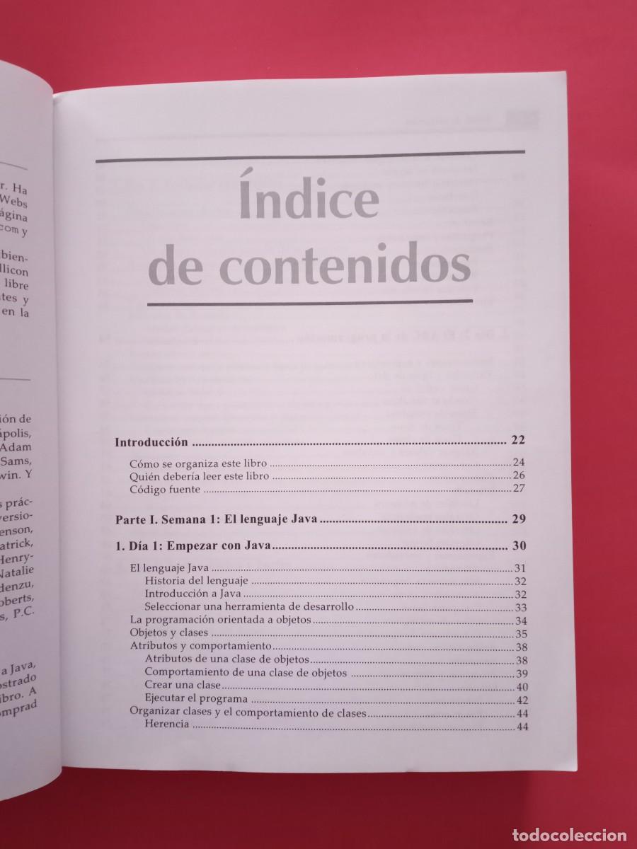 Libros de segunda mano: PROGRAMACI&Oacute;N JAVA 6. ROGERS CADENHEAD Y LAURA LEMAY. ANAYA MULTIMEDIA. MADRID, 2008. - Foto 6