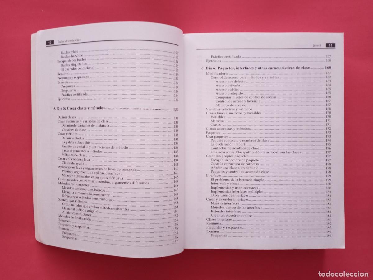 Libros de segunda mano: PROGRAMACI&Oacute;N JAVA 6. ROGERS CADENHEAD Y LAURA LEMAY. ANAYA MULTIMEDIA. MADRID, 2008. - Foto 8