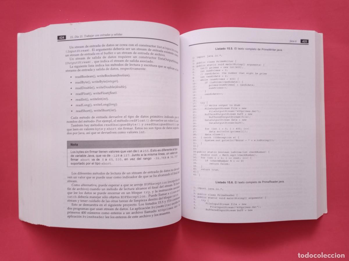 Libros de segunda mano: PROGRAMACI&Oacute;N JAVA 6. ROGERS CADENHEAD Y LAURA LEMAY. ANAYA MULTIMEDIA. MADRID, 2008. - Foto 18