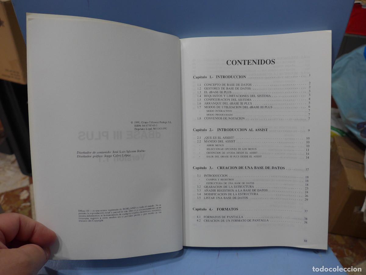 Libros de segunda mano: DBASE III PLUS MANUAL DE REFERENCIA - PROLOGIC - Foto 4