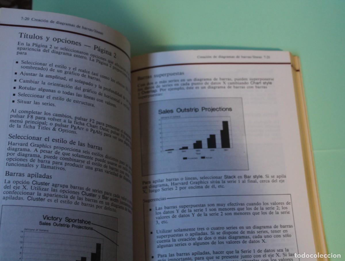 Libros de segunda mano: LIBRO DEL HARVARD GRAPHICS. VERSION EN ESPA&Ntilde;OL. PRIMERA EDICION. A&Ntilde;O 1987, TRADUCIDA EN 1988. - Foto 2