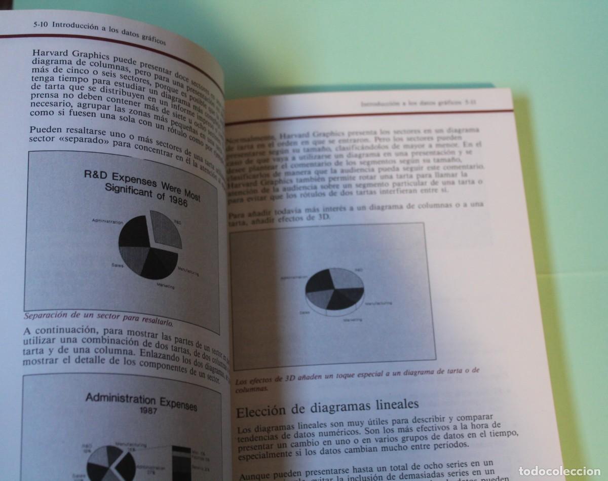 Libros de segunda mano: LIBRO DEL HARVARD GRAPHICS. VERSION EN ESPA&Ntilde;OL. PRIMERA EDICION. A&Ntilde;O 1987, TRADUCIDA EN 1988. - Foto 4