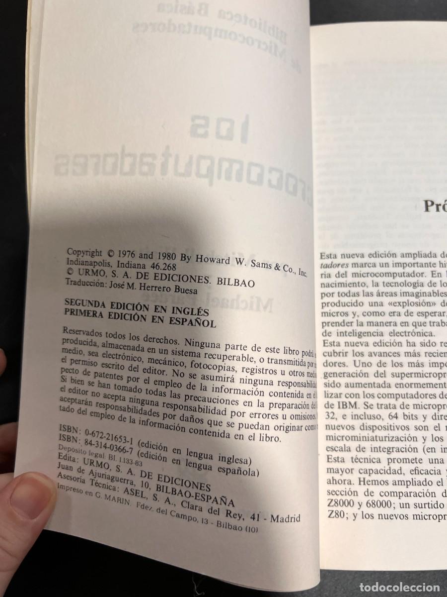 Libros de segunda mano: LOS MICROCOMPUTADORES. MITCHELL WAITE & MICHAEL PARDEE. URMO EDICIONES. BILBAO, 1983. PAGS: 379 - Foto 4
