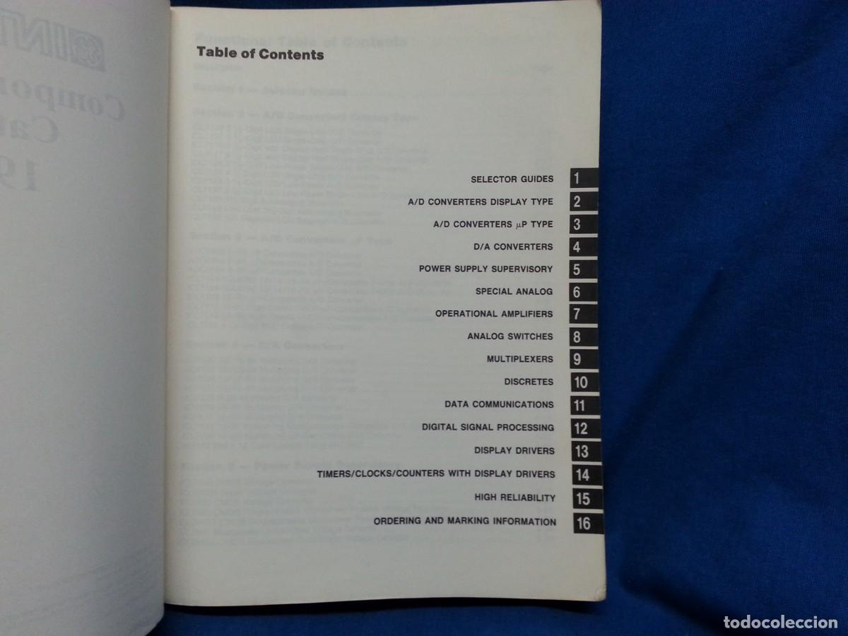 Libros de segunda mano: INTERSIL G.E. RCA - CAT&Aacute;LOGO COMPONENTES - U.S.A. EN 1987 - Foto 2