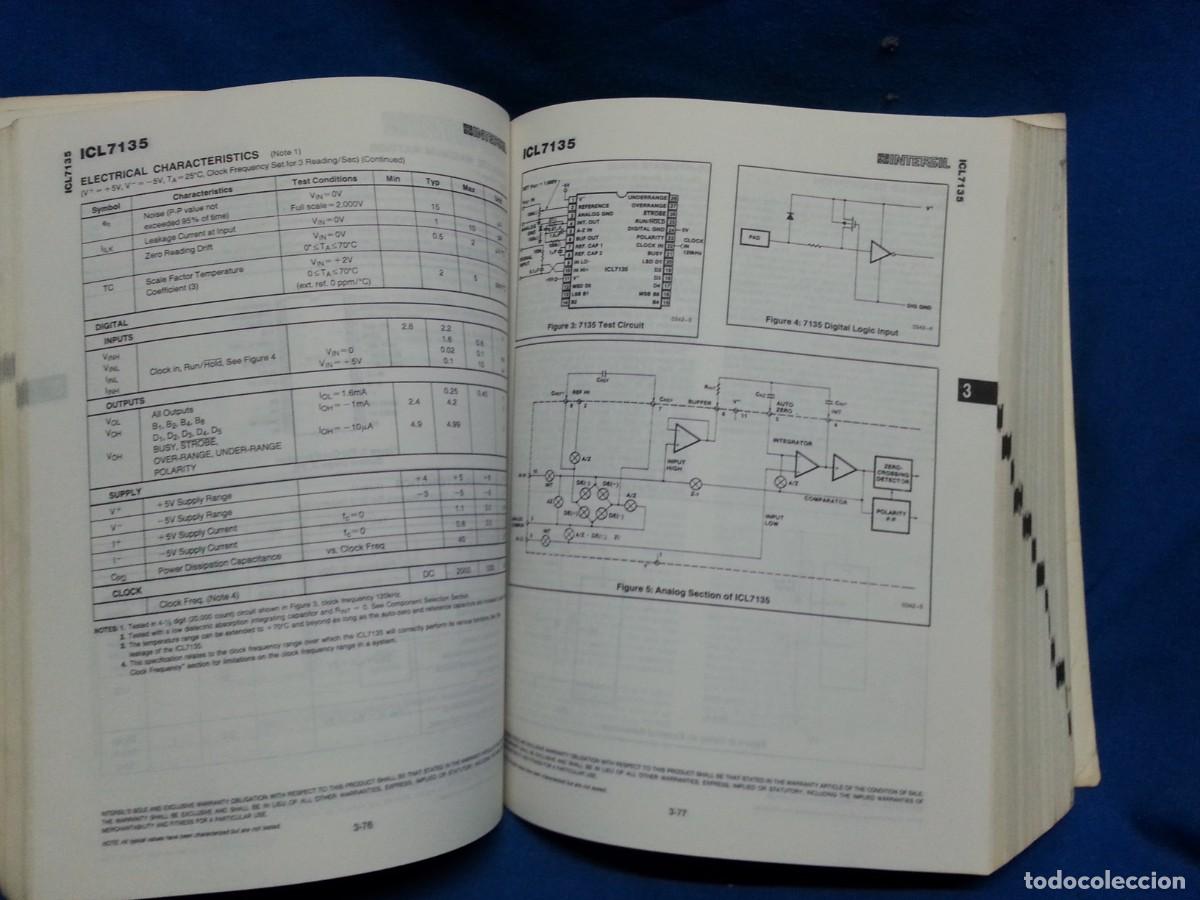 Libros de segunda mano: INTERSIL G.E. RCA - CAT&Aacute;LOGO COMPONENTES - U.S.A. EN 1987 - Foto 3