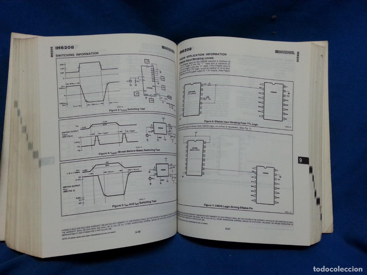 Libros de segunda mano: INTERSIL G.E. RCA - CAT&Aacute;LOGO COMPONENTES - U.S.A. EN 1987 - Foto 4