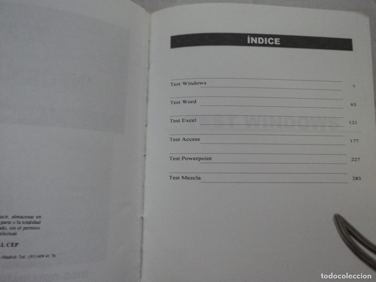 Libros de segunda mano: test de informatica vol. 1 - Academia Tamargo S. L. - Foto 2