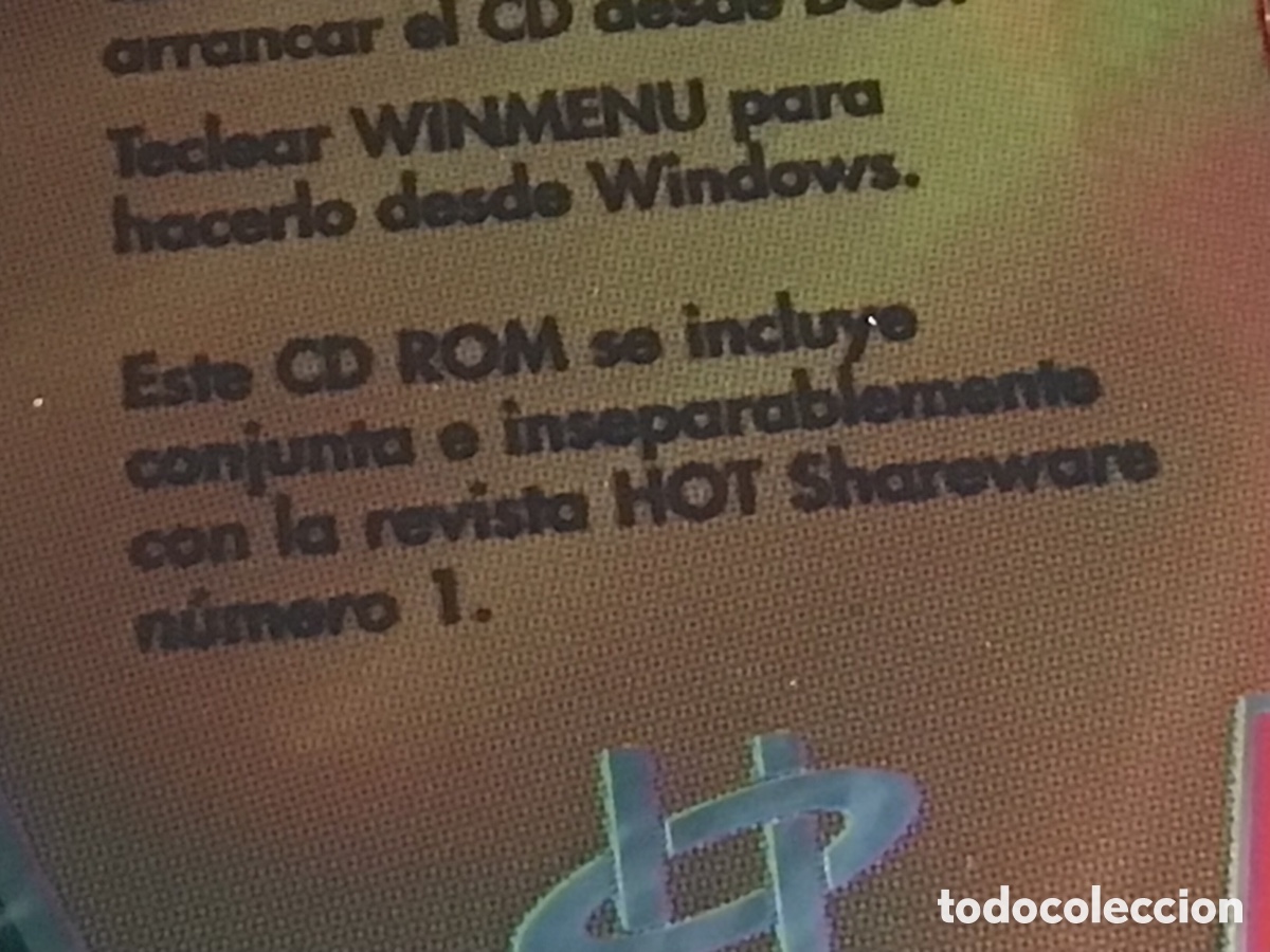 Libros de segunda mano: CD Rom.HOT SHAREWARE.Num. 1. A&ntilde;o 1995 - Foto 2