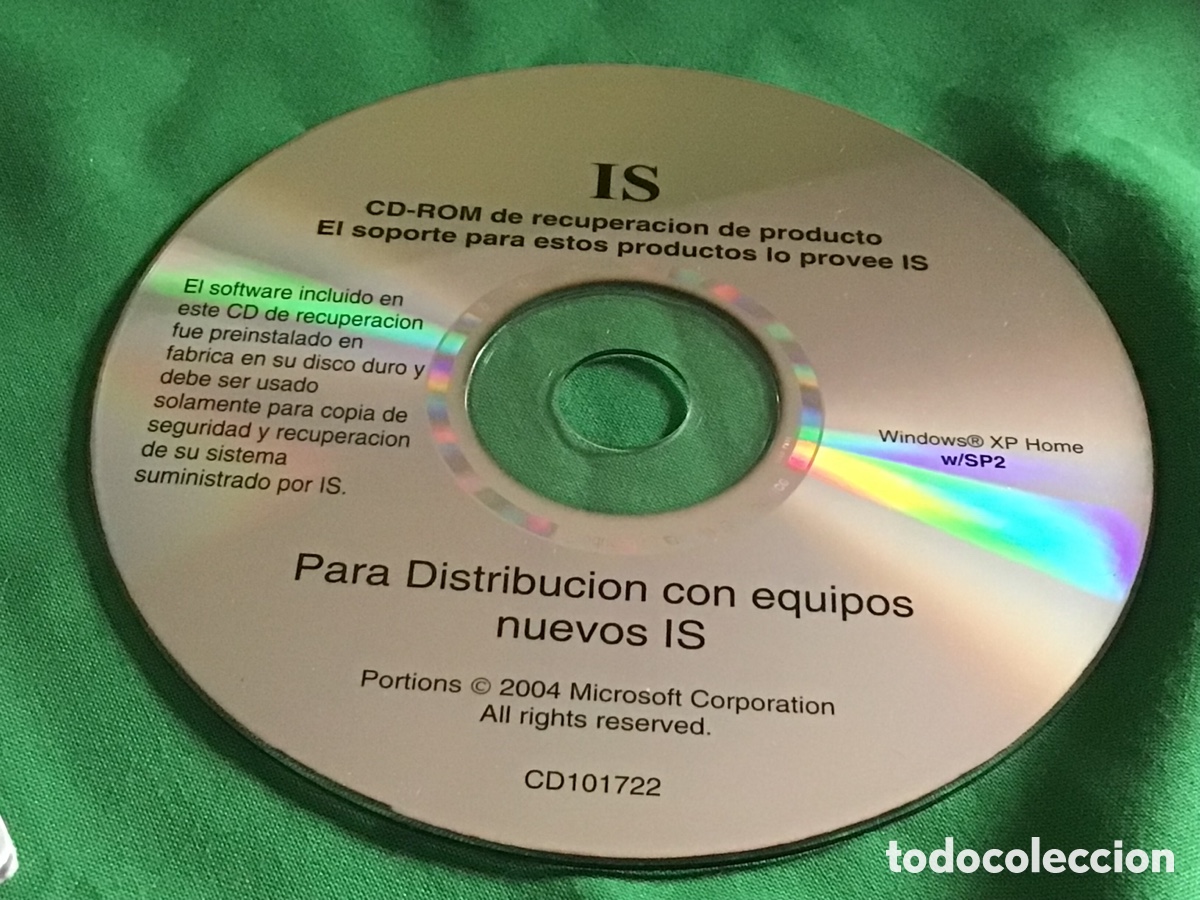Libros de segunda mano: CD WINDOWS XP. SP2. Copia de seguridad - Foto 1