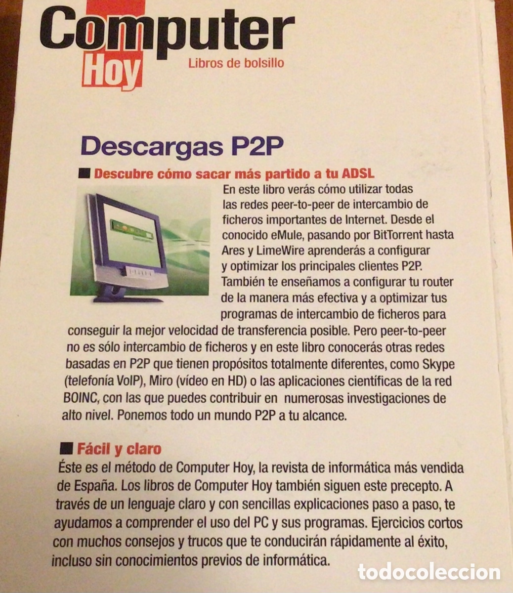 Libros de segunda mano: COMPUTER HOY Descargas P2P - Foto 2