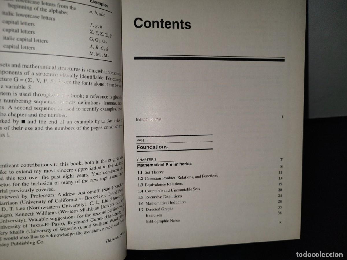 Libros de segunda mano: 68- LANGUAGES AND MACHINES. SECOND EDITION - THOMAS A. SUDKAMP - 1998 - Foto 6