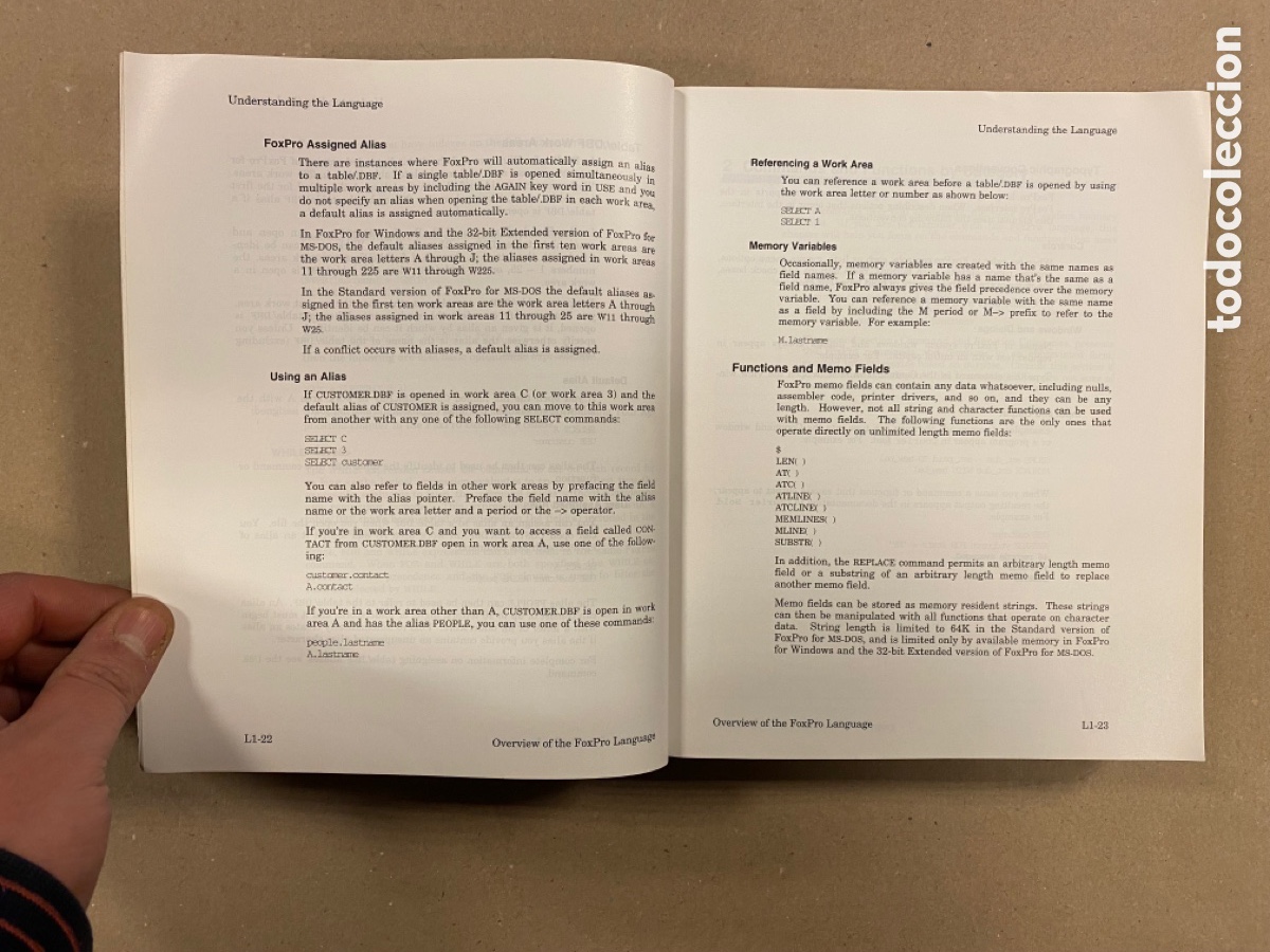 Libros de segunda mano: MICROSOFT FOXPRO, REALTIONAL DATABASE MANAGEMENT SYSTEM FOR MS-DOS AND WINDOWS (1993) - Foto 4