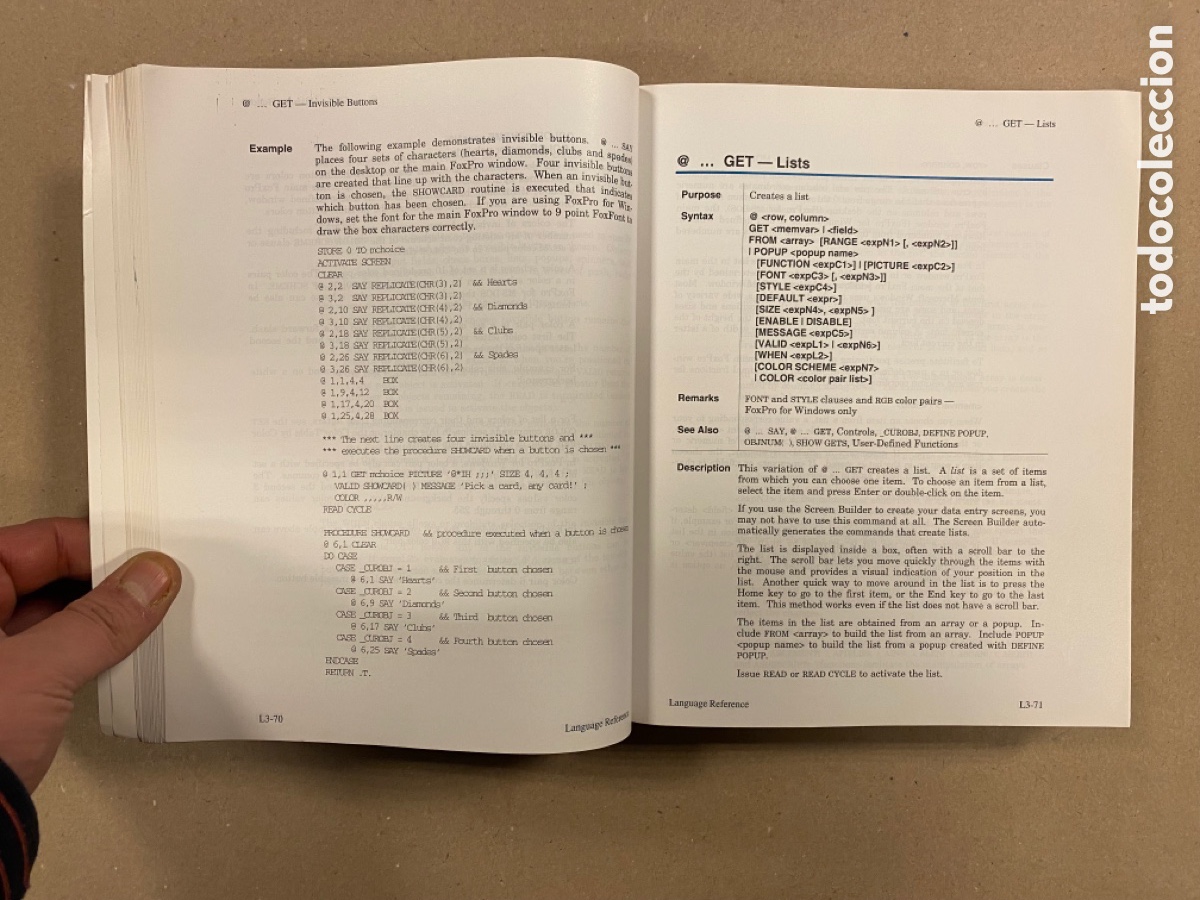 Libros de segunda mano: MICROSOFT FOXPRO, REALTIONAL DATABASE MANAGEMENT SYSTEM FOR MS-DOS AND WINDOWS (1993) - Foto 5