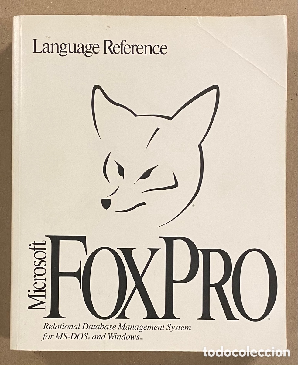 Libros de segunda mano: MICROSOFT FOXPRO, REALTIONAL DATABASE MANAGEMENT SYSTEM FOR MS-DOS AND WINDOWS (1993) - Foto 1