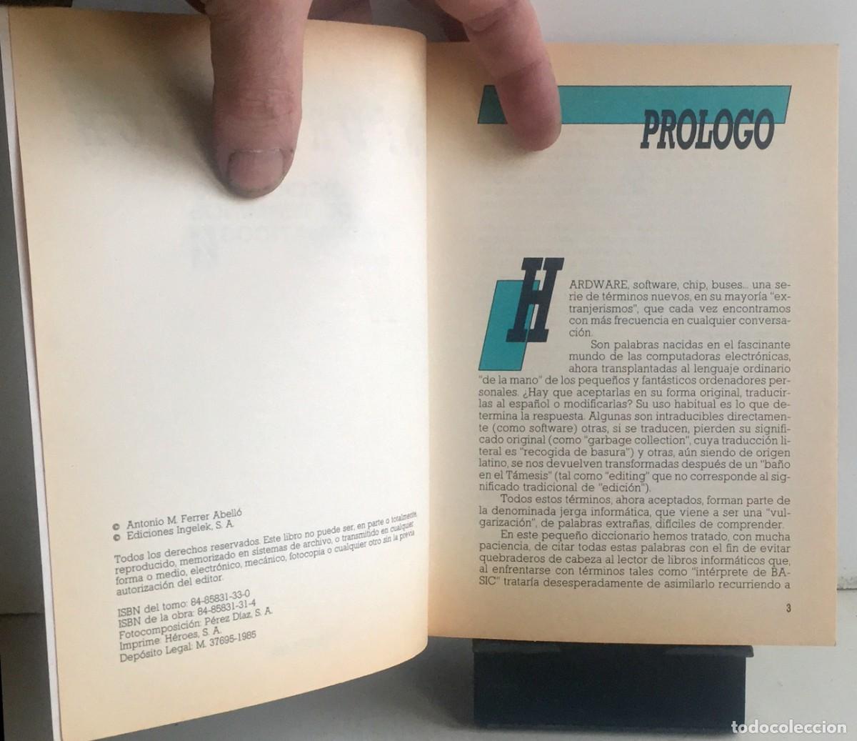 Libros de segunda mano: BIBLIOTECA B&Aacute;SICA DE INFORM&Aacute;TICA. N&ordm; 2. Diccionario de t&eacute;rminos inform&aacute;ticos - Foto 3