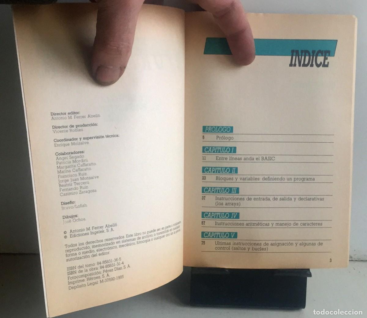 Libros de segunda mano: BIBLIOTECA B&Aacute;SICA DE INFORM&Aacute;TICA. N&ordm; 5. &iexcl;Y lleg&oacute; el BASIC! (I) - Foto 3