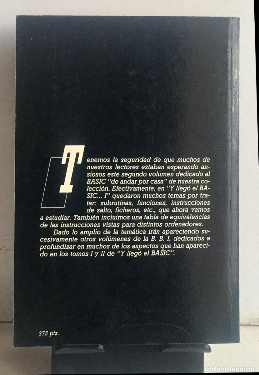 Libros de segunda mano: BIBLIOTECA B&Aacute;SICA DE INFORM&Aacute;TICA. N&ordm; 7. &iexcl;Y lleg&oacute; el BASIC! (II) - Foto 2