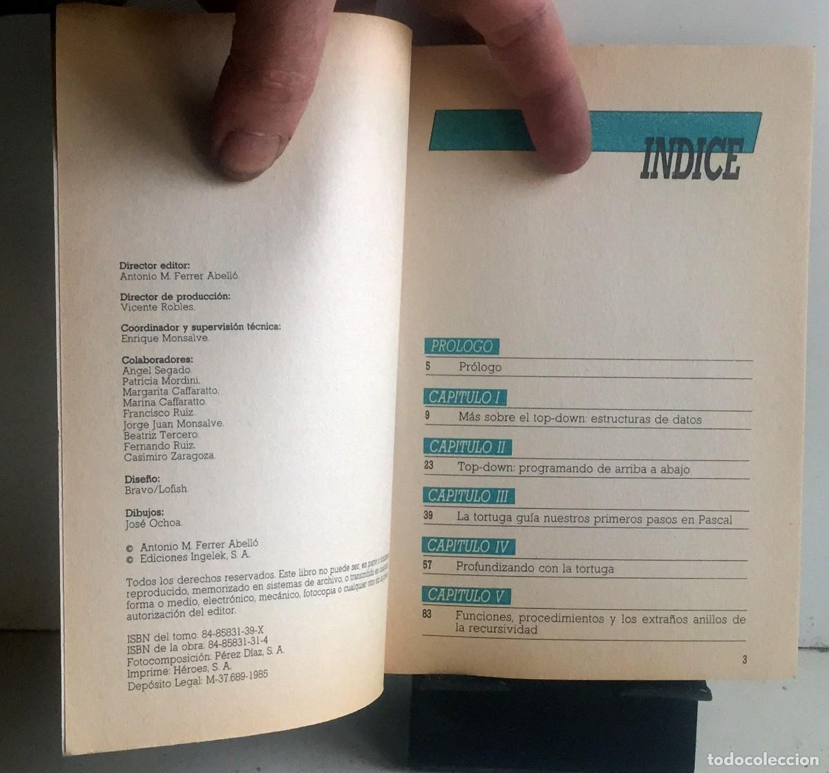 Libros de segunda mano: BIBLIOTECA B&Aacute;SICA DE INFORM&Aacute;TICA. N&ordm; 8. Introducci&oacute;n al PASCAL - Foto 3