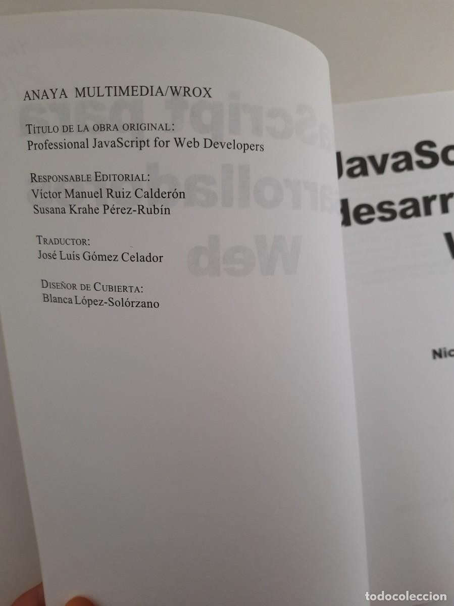 Libros de segunda mano: PROFESIONAL JAVASCRIPT PARA DESARROLLADORES WEB. NICHOLAS C. ZAKAS. EDITORIAL ANAYA WROX - Foto 7