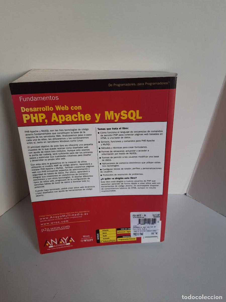 Libros de segunda mano: FUNDAMENTOS DESARROLLO WEB CON PHP, APACHE Y MYSQL. MICHAEL K. GLASS, YANN LE SCOUARNEC ET AL. ANAYA - Foto 5