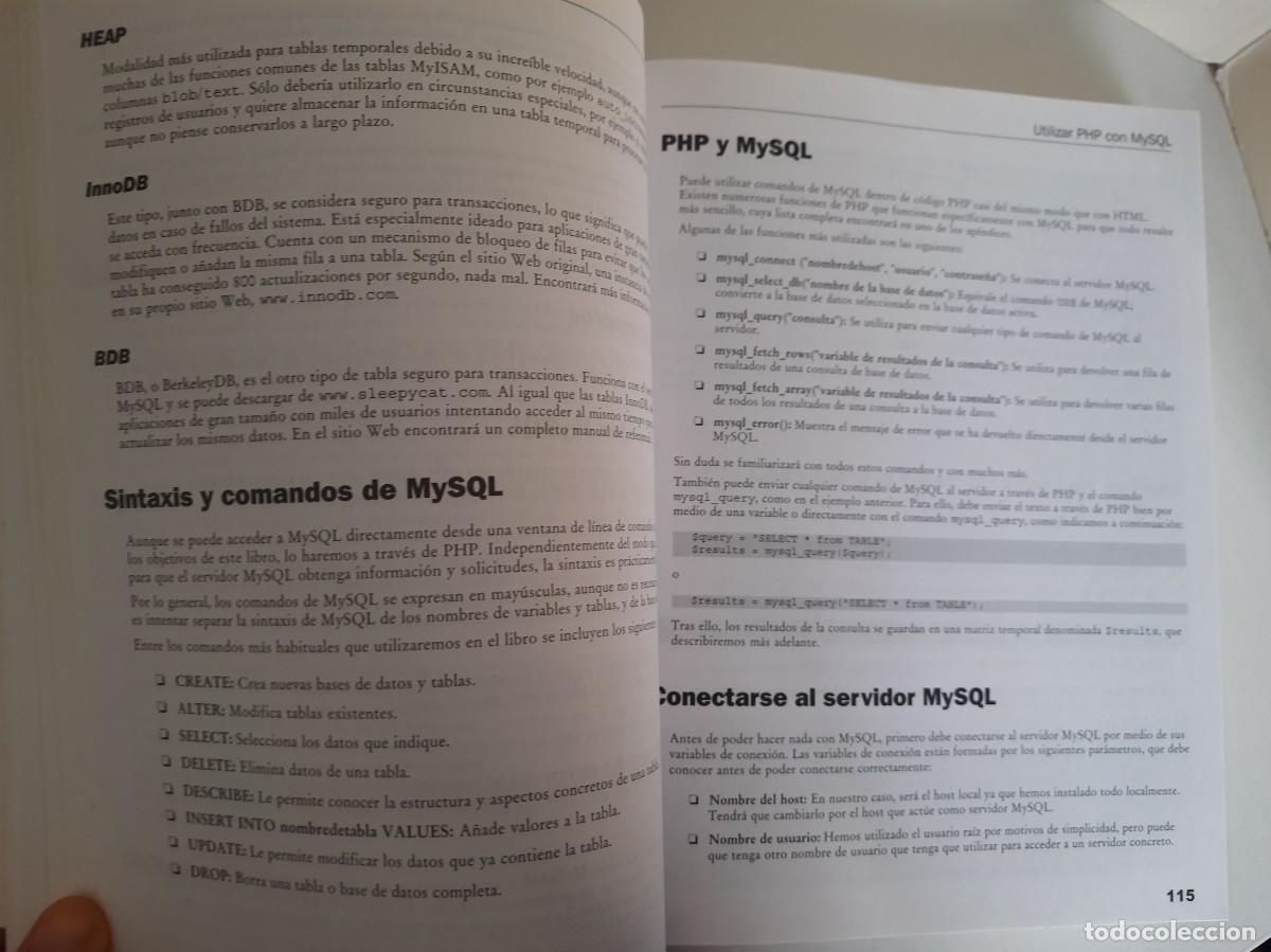Libros de segunda mano: FUNDAMENTOS DESARROLLO WEB CON PHP, APACHE Y MYSQL. MICHAEL K. GLASS, YANN LE SCOUARNEC ET AL. ANAYA - Foto 8